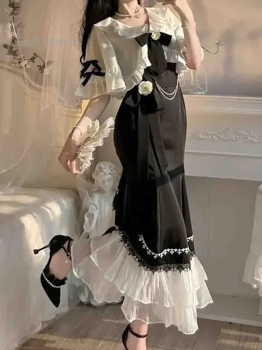 Noble Lady Mermaid Dress Set